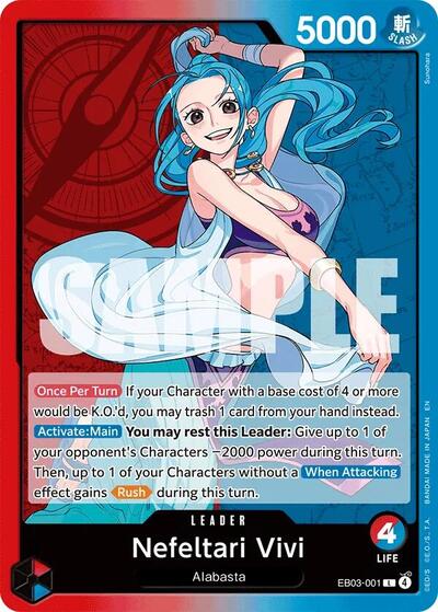Nefeltari Vivi (001) (EB03-001) [Extra Booster: One Piece Heroines Edition] | Jack's On Queen