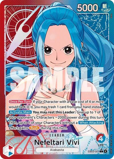 Nefeltari Vivi (001) (Alternate Art) (EB03-001) [Extra Booster: One Piece Heroines Edition] | Jack's On Queen