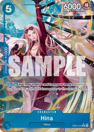 Hina (Alternate Art) (EB03-025) [Extra Booster: One Piece Heroines Edition] | Jack's On Queen