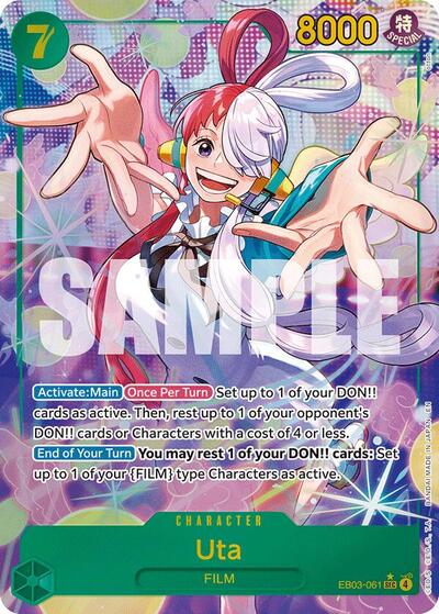 Uta (061) (Alternate Art) (EB03-061) [Extra Booster: One Piece Heroines Edition] | Jack's On Queen