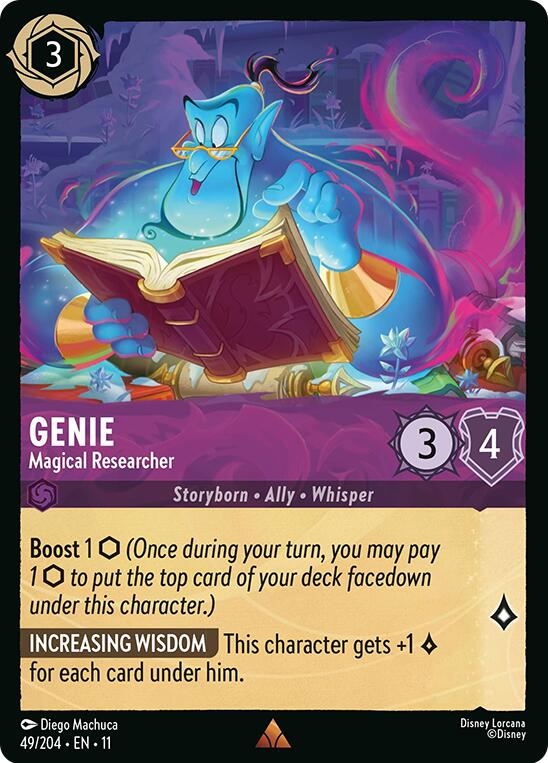 Genie - Magical Researcher (49/204) [Winterspell] | Jack's On Queen