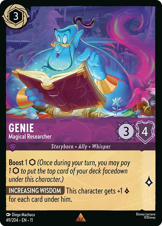 Genie - Magical Researcher (49/204) [Winterspell] | Jack's On Queen