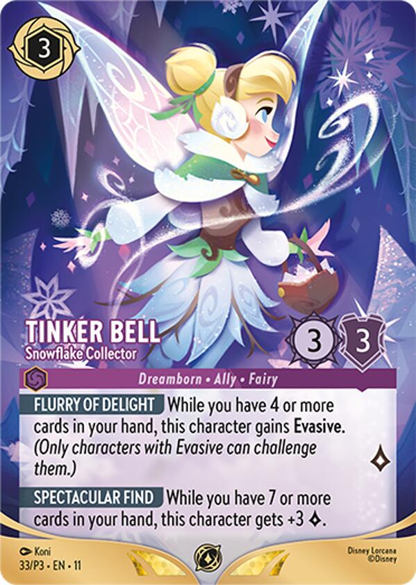 Tinker Bell - Snowflake Collector (Store Championship Participant) (33) [Promo Cards] | Jack's On Queen