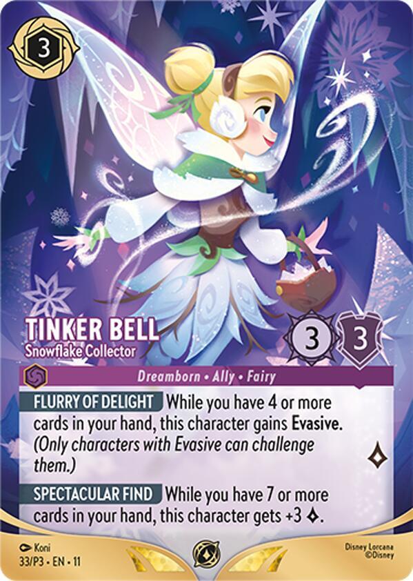 Tinker Bell - Snowflake Collector (Store Championship Participant) (33) [Disney Lorcana Promo Cards] | Jack's On Queen