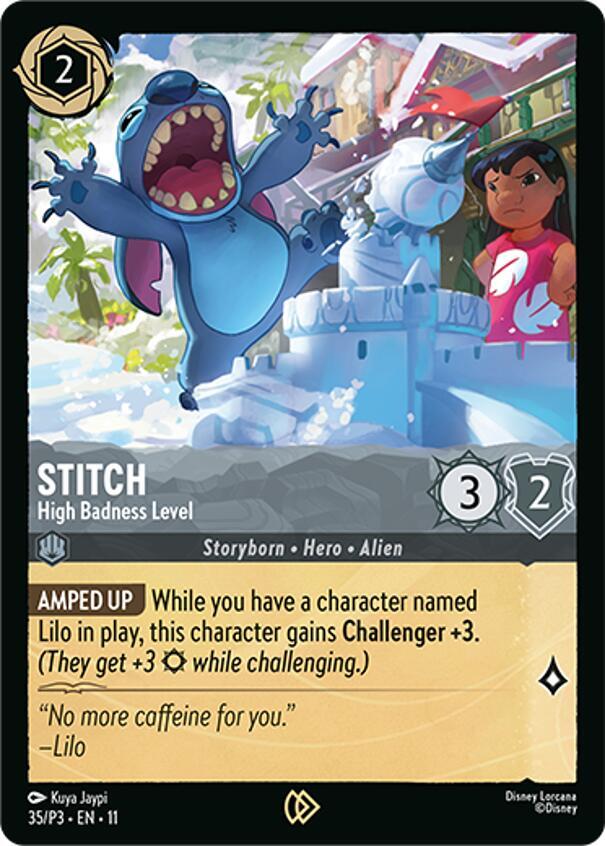 Stitch - High Badness Level (35) [Disney Lorcana Promo Cards] | Jack's On Queen