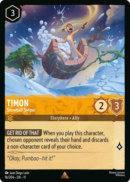 Timon - Snowball Swiper (16/204) [Winterspell] | Jack's On Queen