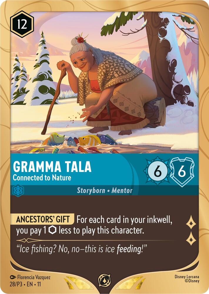 Gramma Tala - Connected to Nature (28) [Disney Lorcana Promo Cards] | Jack's On Queen