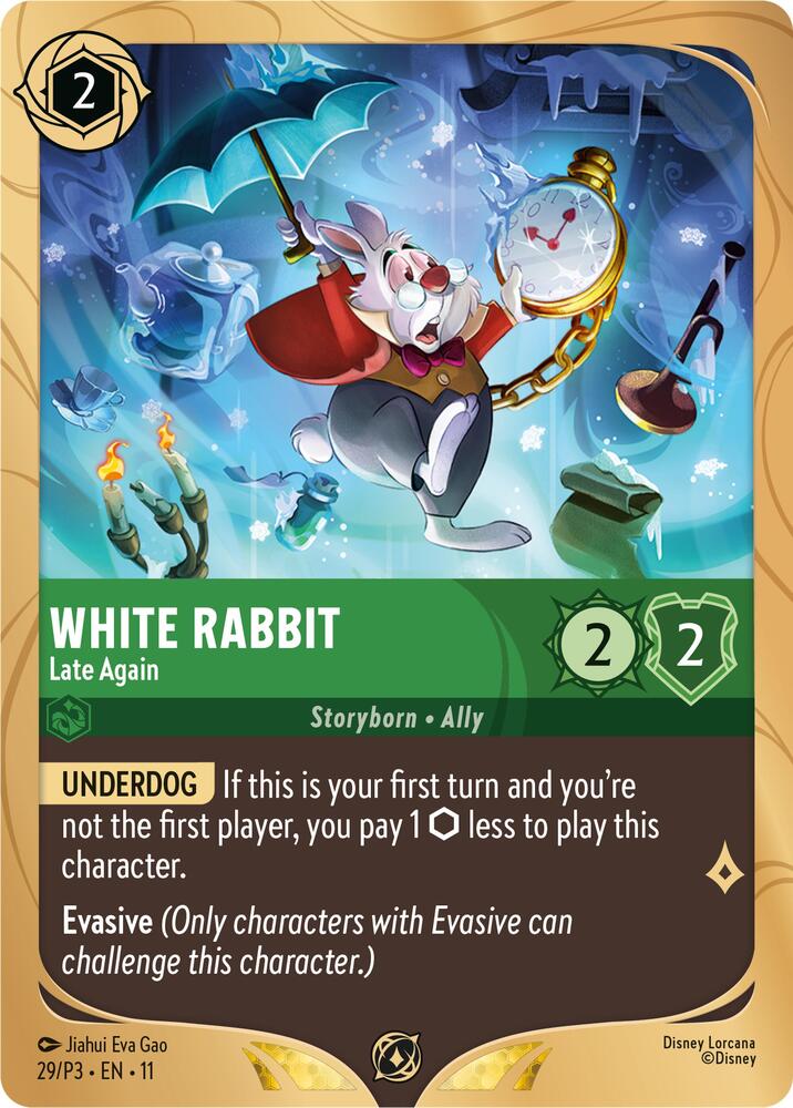 White Rabbit - Late Again (29) [Disney Lorcana Promo Cards] | Jack's On Queen