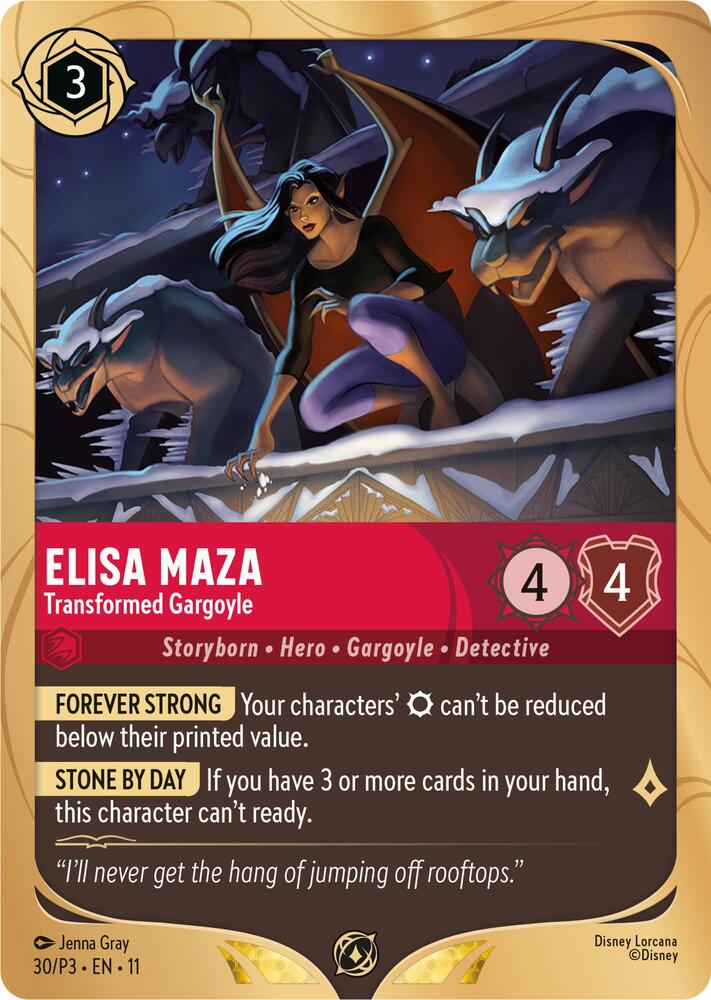 Elisa Maza - Transformed Gargoyle (30) [Disney Lorcana Promo Cards] | Jack's On Queen