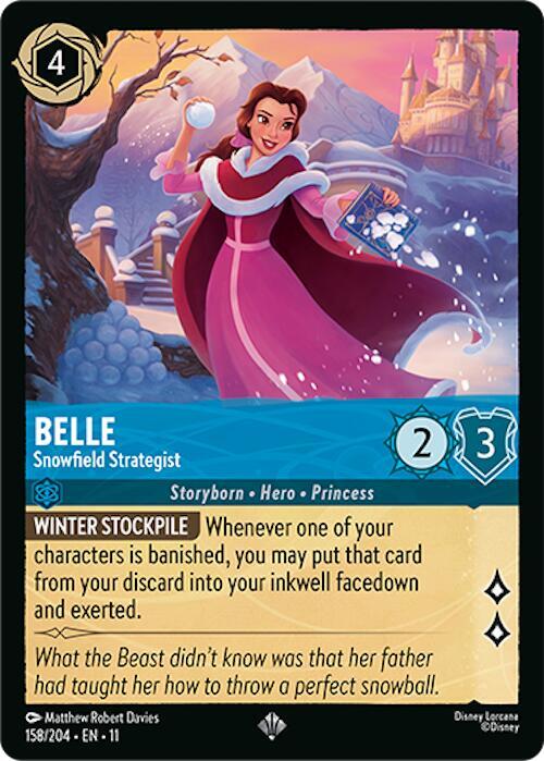 Belle - Snowfield Strategist (158/204) [Winterspell] | Jack's On Queen