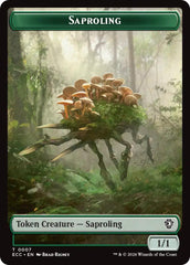 Saproling // Scarecrow Double-Sided Token [Lorwyn Eclipsed Tokens] | Jack's On Queen