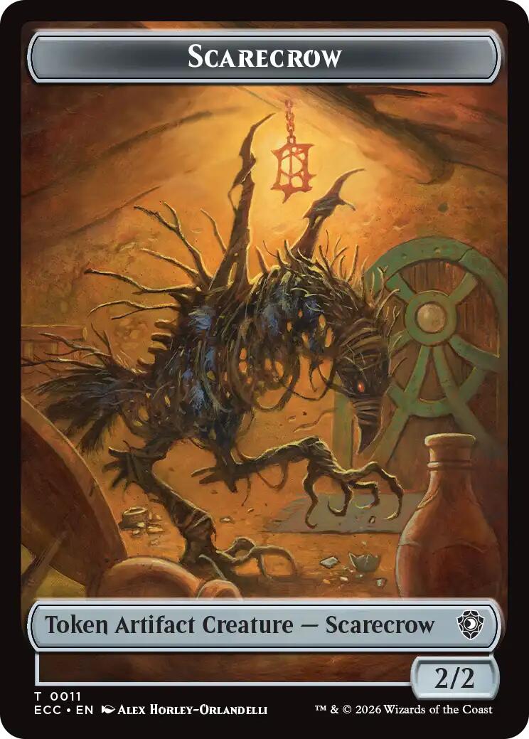 Scarecrow // Treasure Double-Sided Token [Lorwyn Eclipsed Tokens] | Jack's On Queen