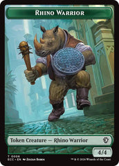 Rhino Warrior // Elemental (0010) Double-Sided Token [Lorwyn Eclipsed Tokens] | Jack's On Queen