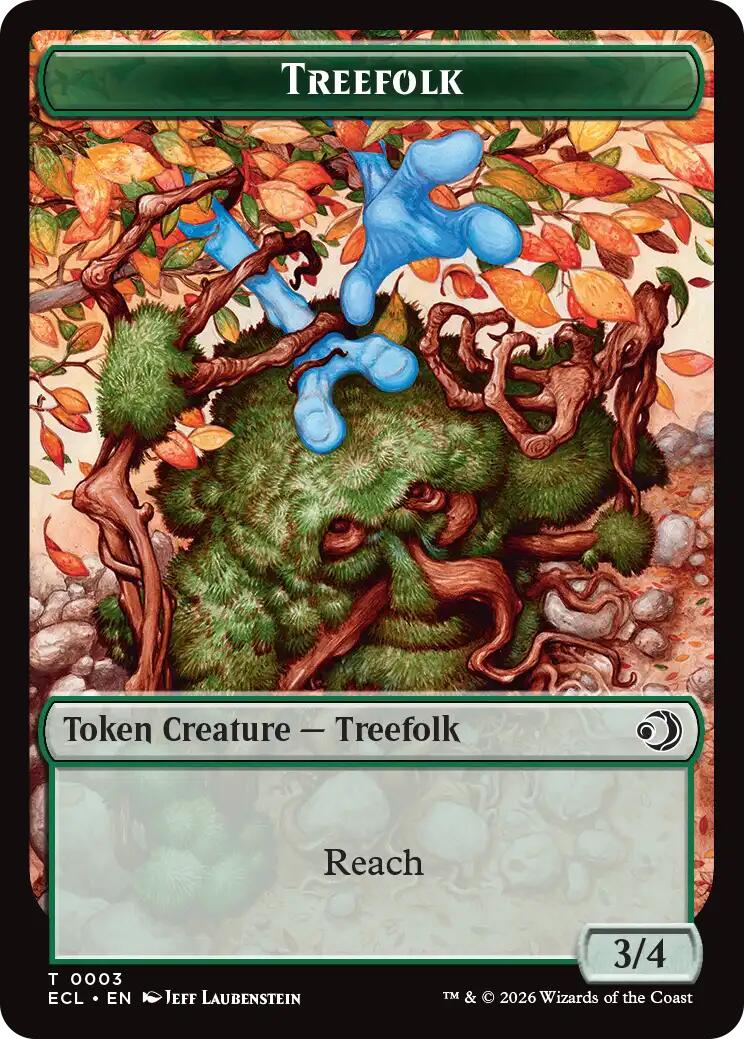 Treefolk // Goblin Double-Sided Token [Lorwyn Eclipsed Tokens] | Jack's On Queen