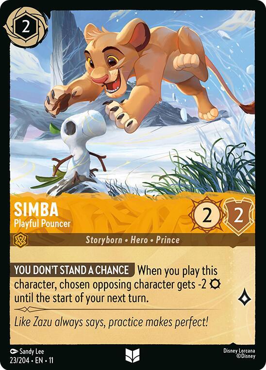 Simba - Playful Pouncer (23/204) [Winterspell] | Jack's On Queen