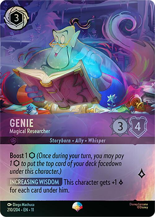 Genie - Magical Researcher (Epic) (210/204) [Winterspell] | Jack's On Queen