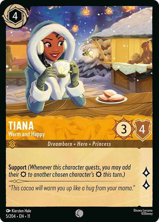 Tiana - Warm and Happy (5/204) [Winterspell] | Jack's On Queen