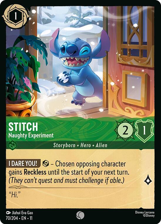 Stitch - Naughty Experiment (70/204) [Winterspell] | Jack's On Queen