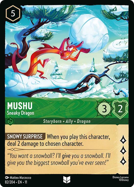 Mushu - Sneaky Dragon (82/204) [Winterspell] | Jack's On Queen