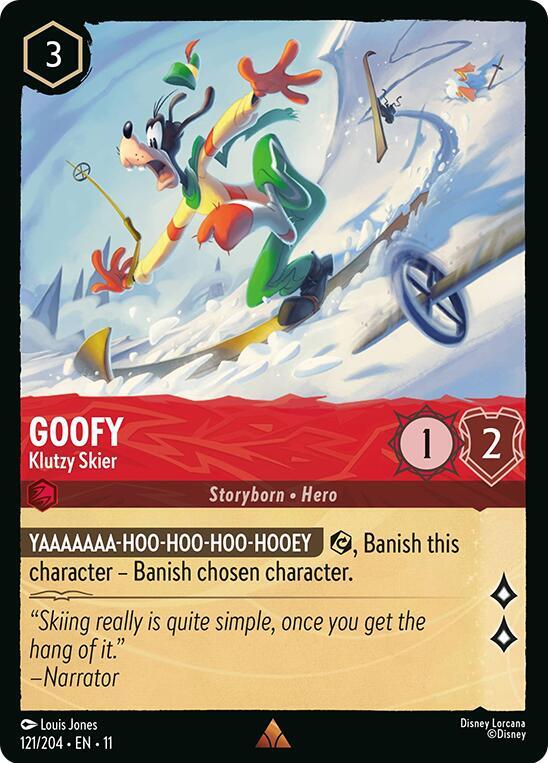 Goofy - Klutzy Skier (121/204) [Winterspell] | Jack's On Queen