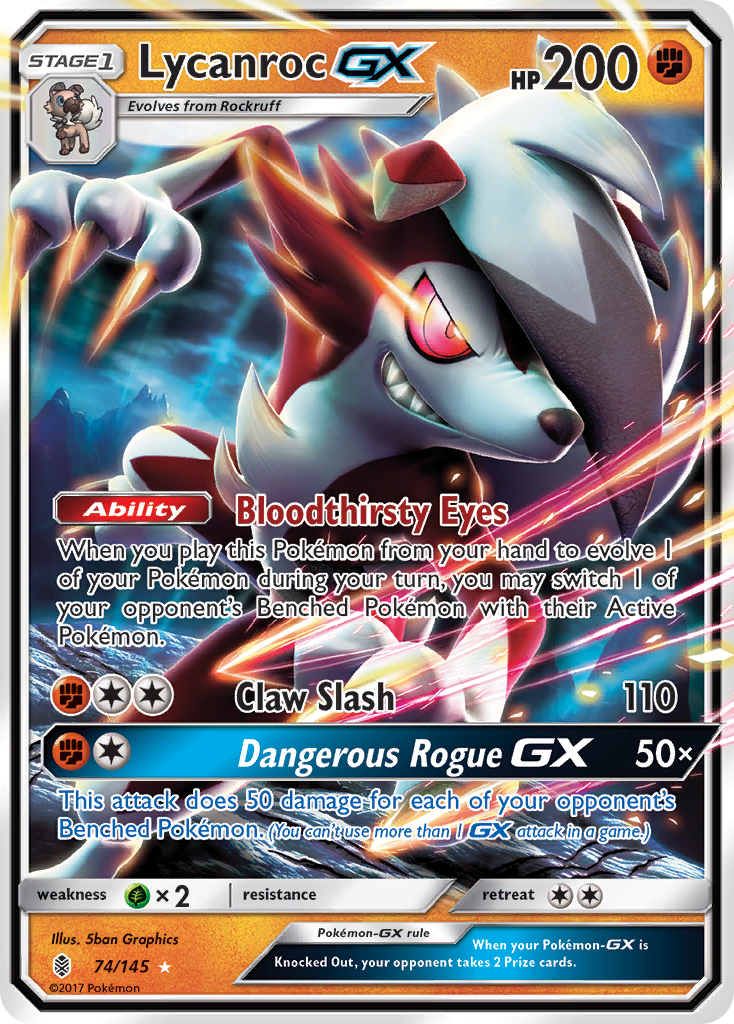 Lycanroc GX (74/145) [Sun & Moon: Guardians Rising] | Jack's On Queen