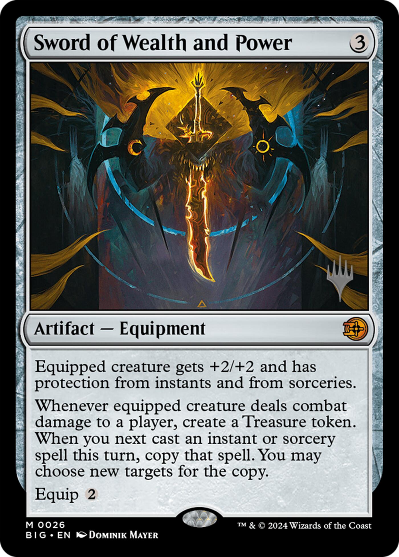 Sword of Wealth and Power [Lorwyn Eclipsed Promos] | Jack's On Queen