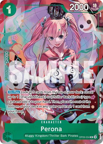 Perona - OP09-034 (OP09-034) [Extra Booster: One Piece Heroines Edition] | Jack's On Queen