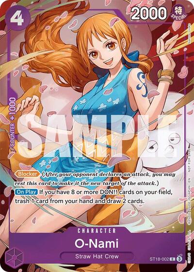 O-Nami - ST18-002 (Dash Pack) (ST18-002) [Extra Booster: One Piece Heroines Edition] | Jack's On Queen
