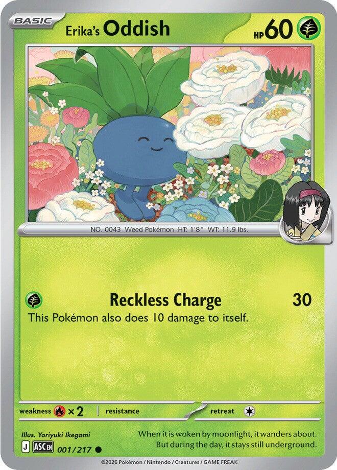 Erika's Oddish (001/217) [Mega Evolution: Ascended Heroes] | Jack's On Queen