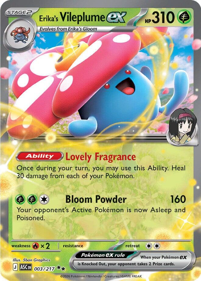 Erika's Vileplume ex (003/217) [Mega Evolution: Ascended Heroes] | Jack's On Queen