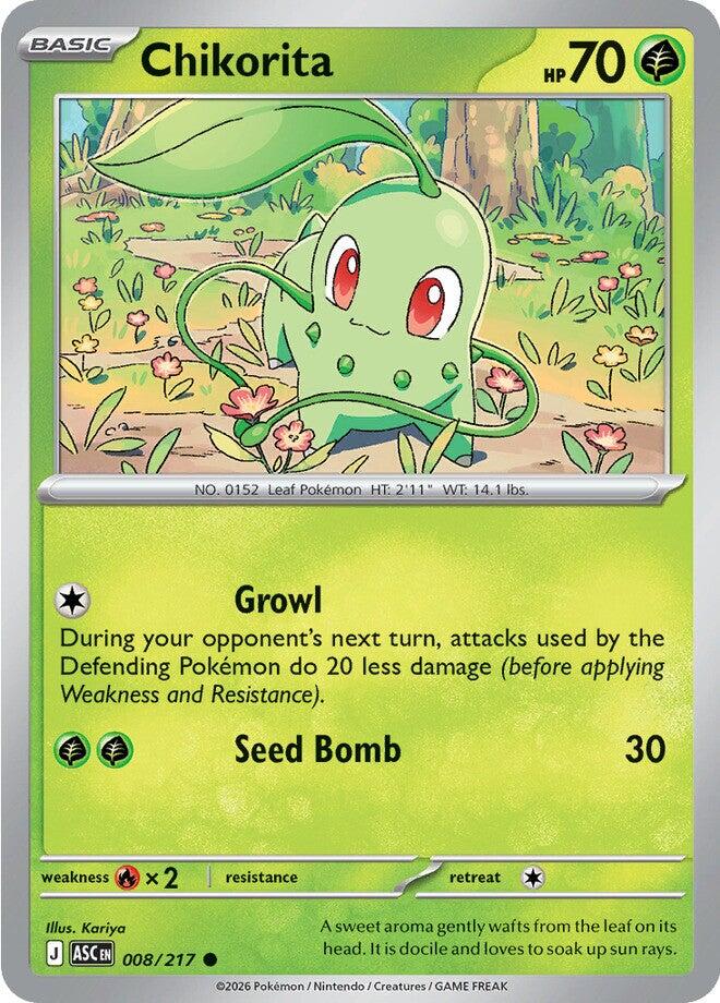 Chikorita (008/217) [Mega Evolution: Ascended Heroes] | Jack's On Queen