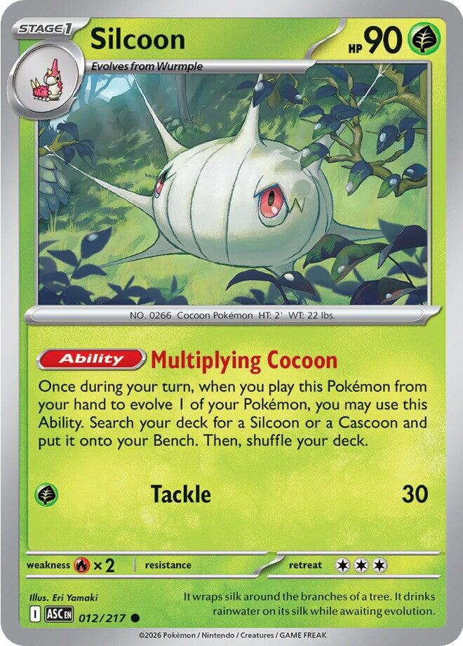 Silcoon (012/217) [Mega Evolution: Ascended Heroes] | Jack's On Queen