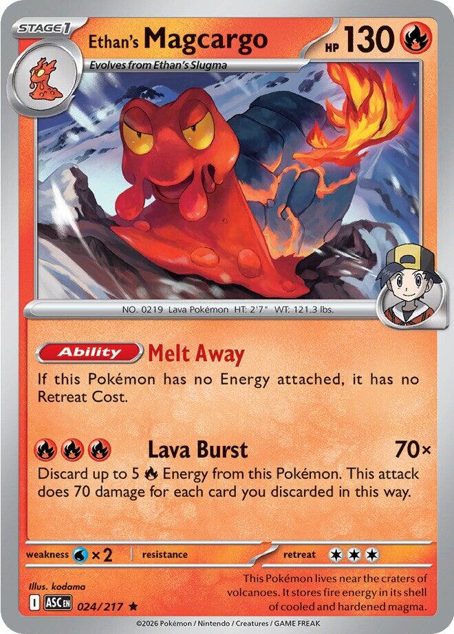 Ethan's Magcargo (024/217) [Mega Evolution: Ascended Heroes] | Jack's On Queen