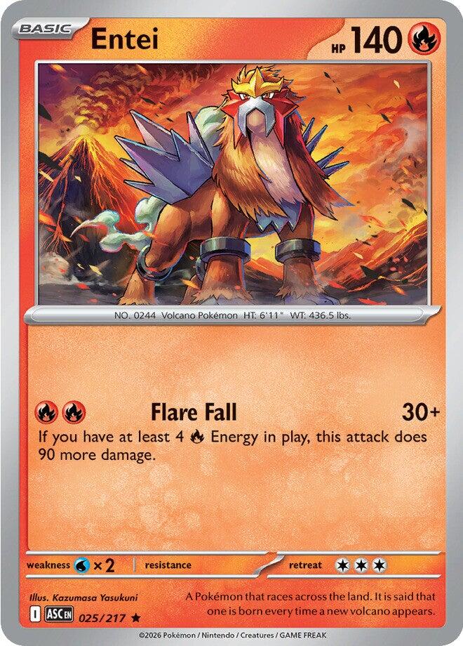 Entei (025/217) [Mega Evolution: Ascended Heroes] | Jack's On Queen