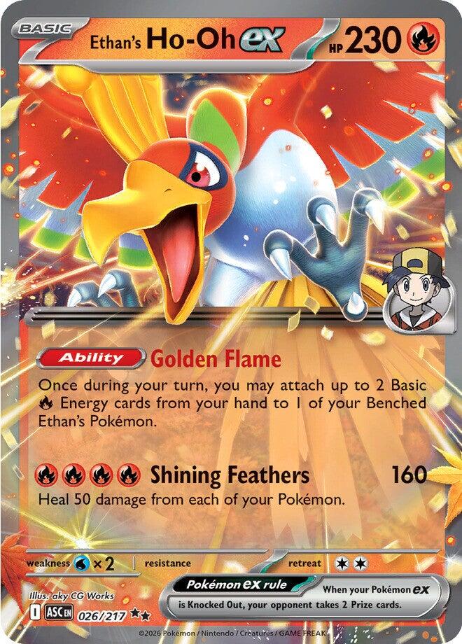 Ethan's Ho-Oh ex (026/217) [Mega Evolution: Ascended Heroes] | Jack's On Queen