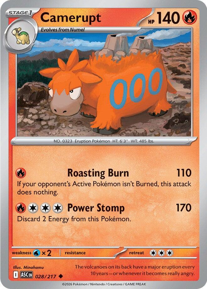 Camerupt (028/217) [Mega Evolution: Ascended Heroes] | Jack's On Queen