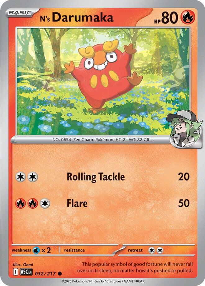 N's Darumaka (032/217) [Mega Evolution: Ascended Heroes] | Jack's On Queen