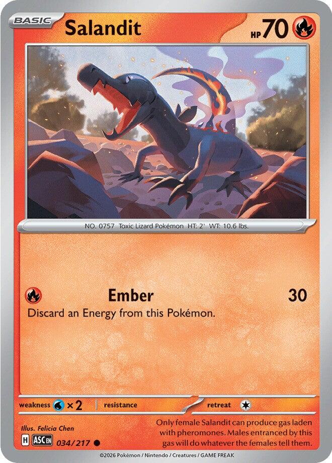 Salandit (034/217) [Mega Evolution: Ascended Heroes] | Jack's On Queen