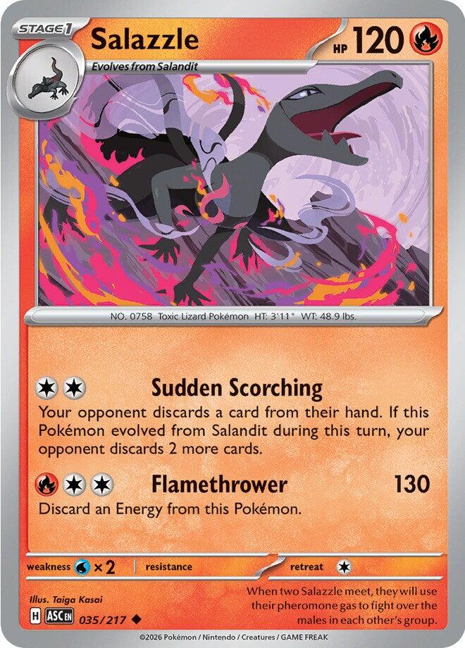 Salazzle (035/217) [Mega Evolution: Ascended Heroes] | Jack's On Queen