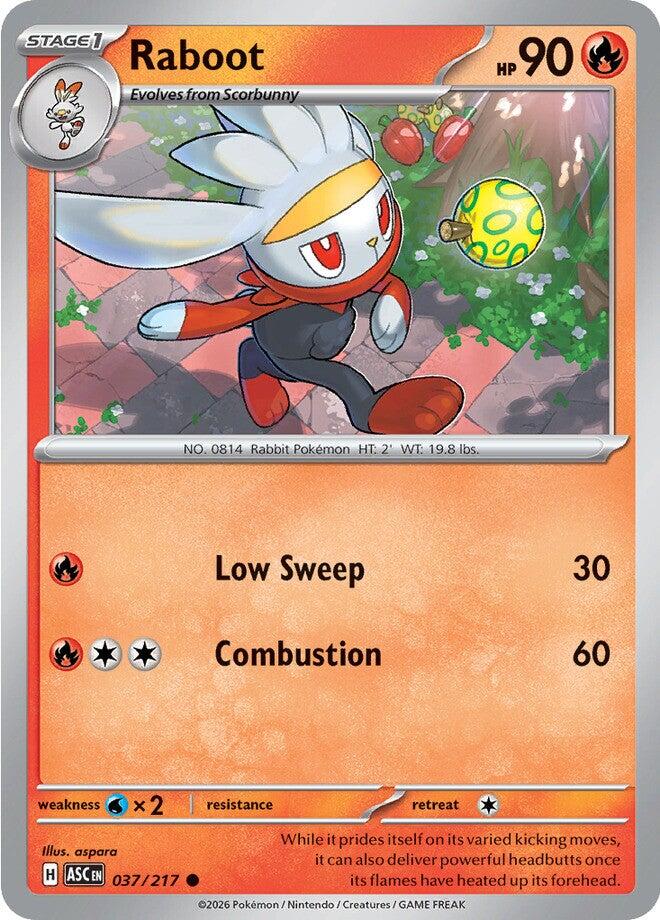 Raboot (037/217) [Mega Evolution: Ascended Heroes] | Jack's On Queen