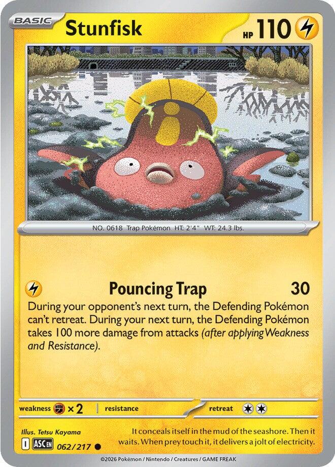 Stunfisk (062/217) [Mega Evolution: Ascended Heroes] | Jack's On Queen