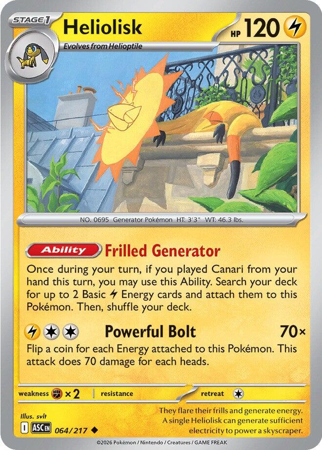 Heliolisk (064/217) [Mega Evolution: Ascended Heroes] | Jack's On Queen