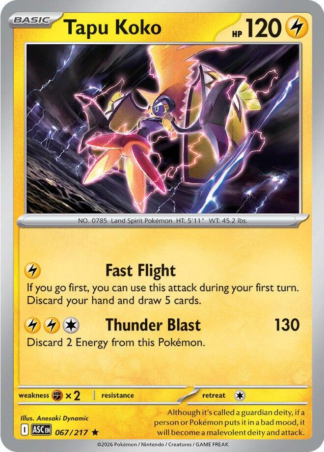 Tapu Koko (067/217) [Mega Evolution: Ascended Heroes] | Jack's On Queen