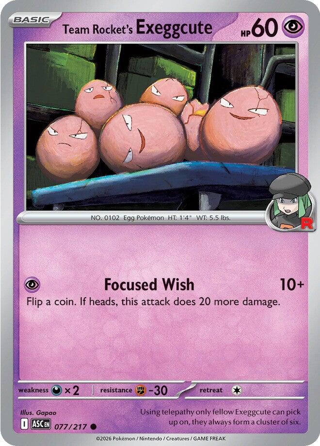 Team Rocket's Exeggcute (077/217) [Mega Evolution: Ascended Heroes] | Jack's On Queen