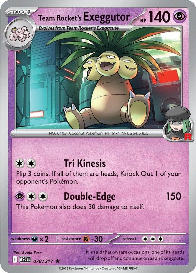 Team Rocket's Exeggutor (078/217) [Mega Evolution: Ascended Heroes] | Jack's On Queen