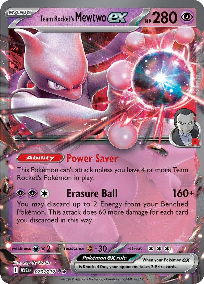 Team Rocket's Mewtwo ex (079/217) [Mega Evolution: Ascended Heroes] | Jack's On Queen