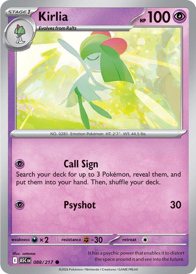 Kirlia (088/217) [Mega Evolution: Ascended Heroes] | Jack's On Queen