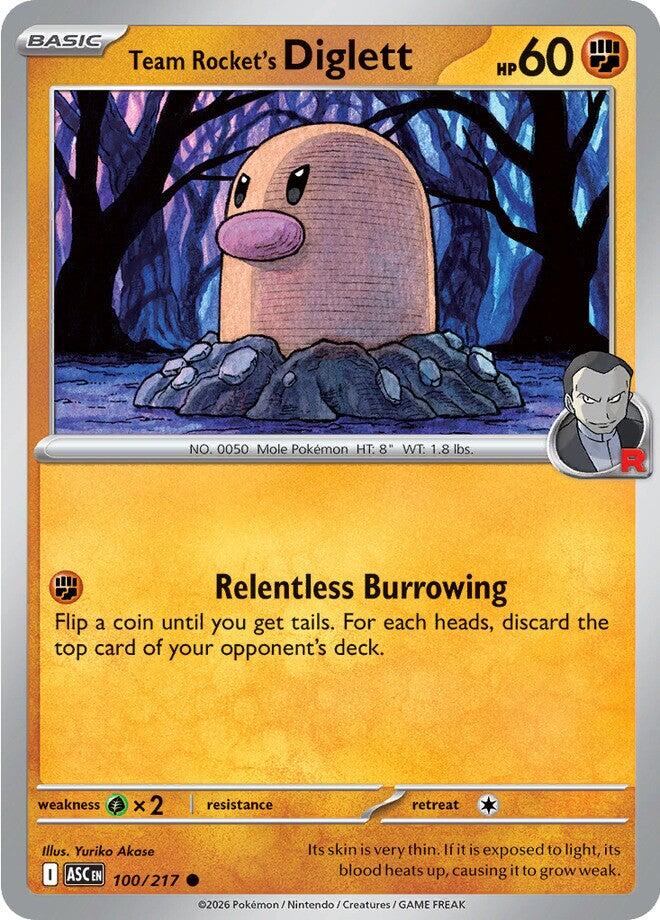 Team Rocket's Diglett (100/217) [Mega Evolution: Ascended Heroes] | Jack's On Queen