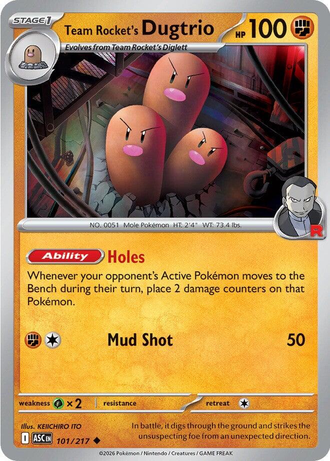 Team Rocket's Dugtrio (101/217) [Mega Evolution: Ascended Heroes] | Jack's On Queen