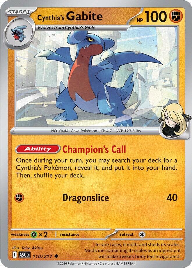 Cynthia's Gabite (110/217) [Mega Evolution: Ascended Heroes] | Jack's On Queen